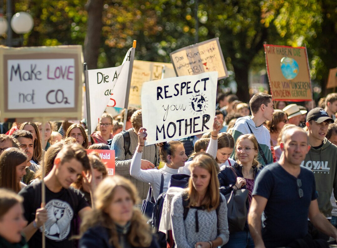 climate change protest march