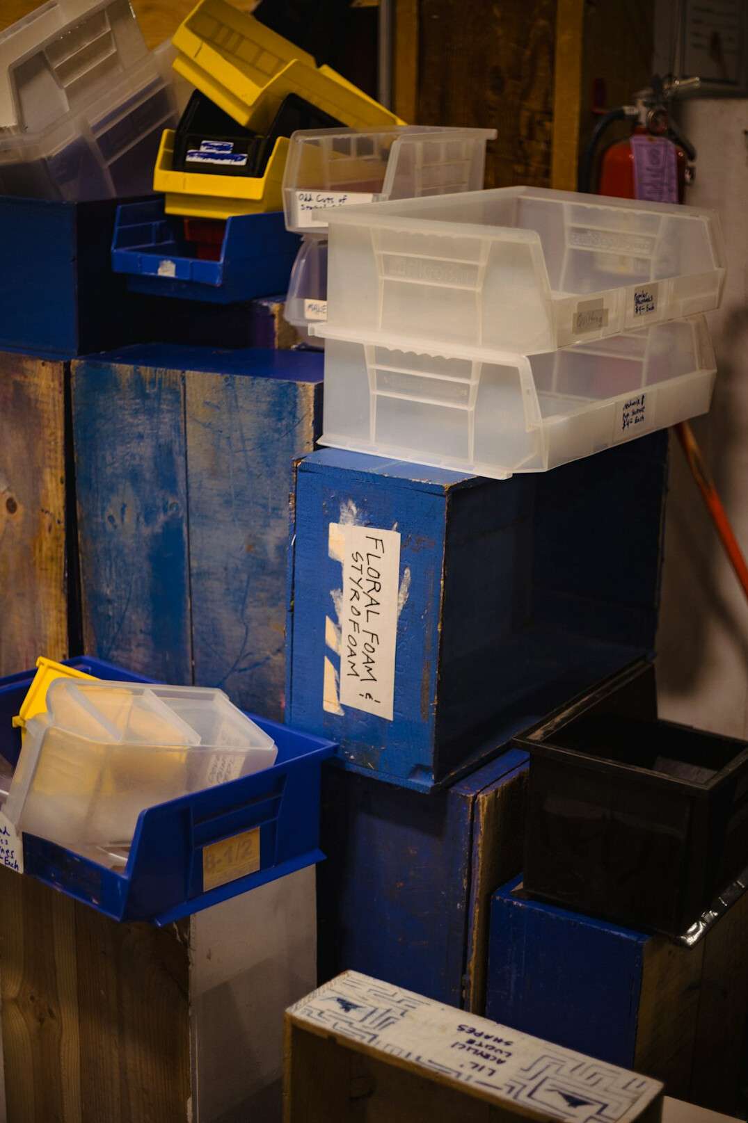 recycling bins at home